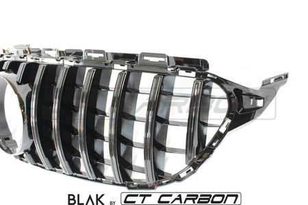 MERCEDES W205 C CLASS 2019+ BLACK GRILL (WITH CAMERA) - BLAK BY CT CARBON - CT Carbon