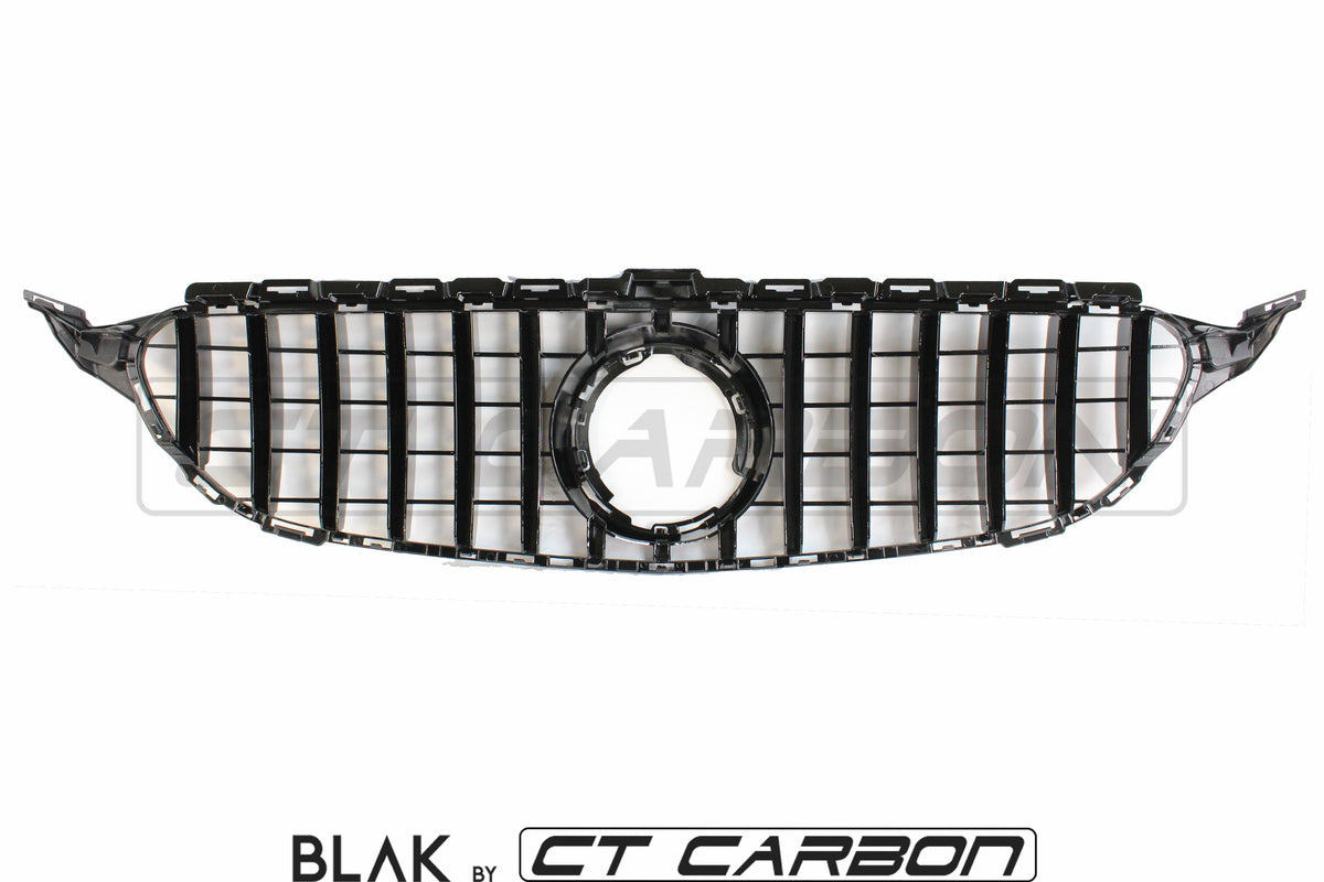 MERCEDES W205 C CLASS 2019+ BLACK GRILL (WITH CAMERA) - BLAK BY CT CARBON - CT Carbon