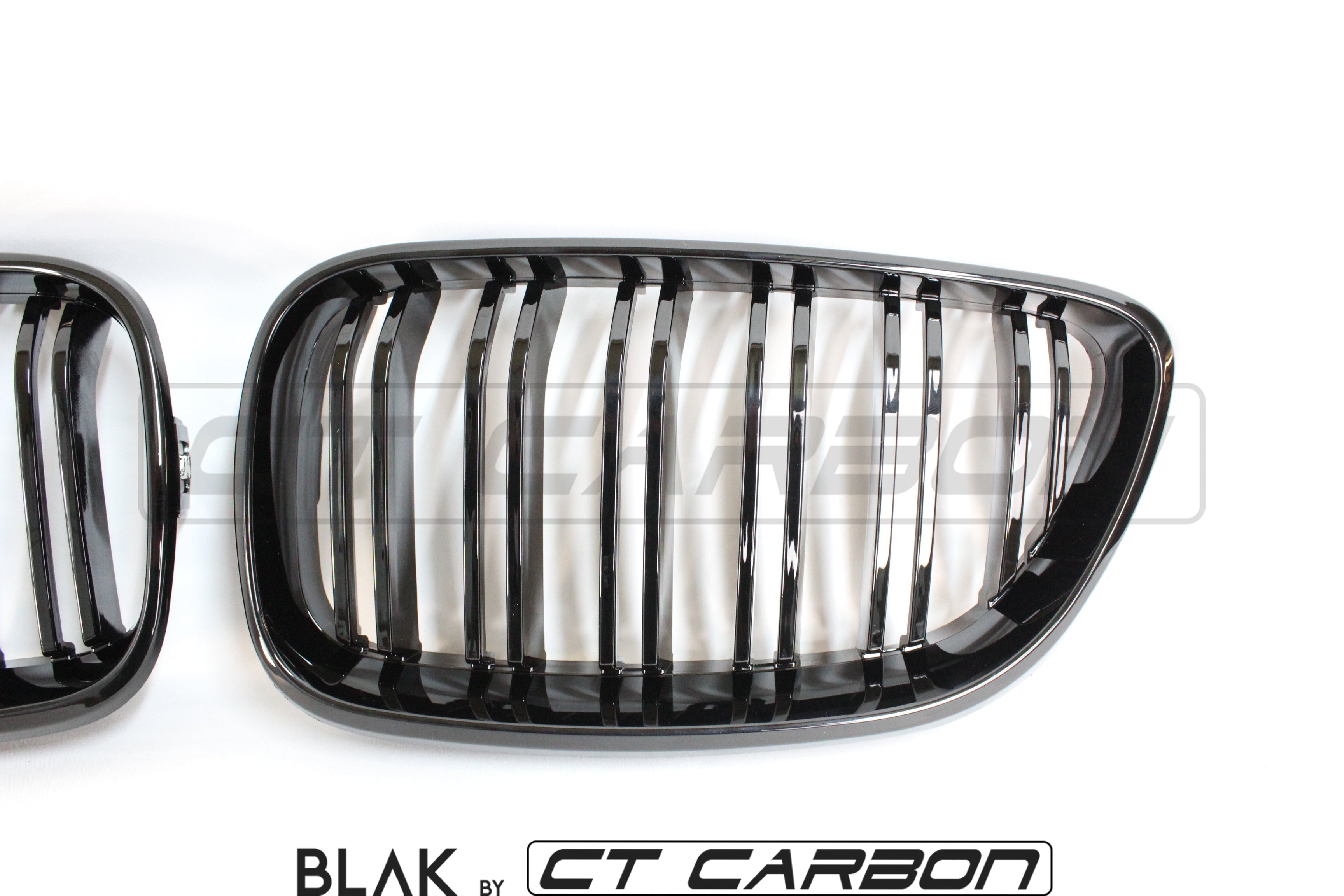 BMW M2 F87 & F22 2 SERIES DOUBLE SLAT BLACK GRILLS - BLAK BY CT CARBON - CT Carbon