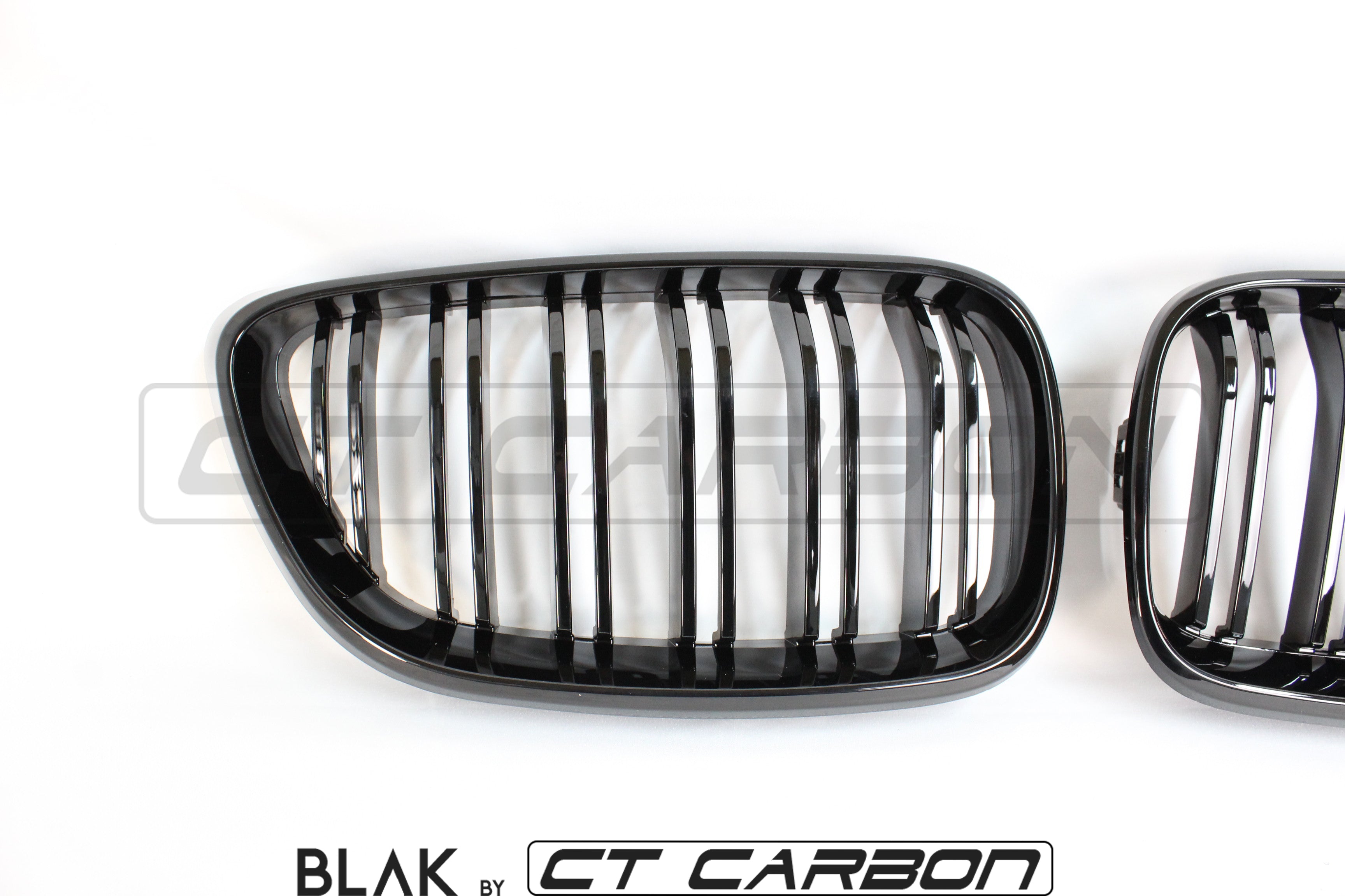 BMW M2 F87 & F22 2 SERIES DOUBLE SLAT BLACK GRILLS - BLAK BY CT CARBON - CT Carbon