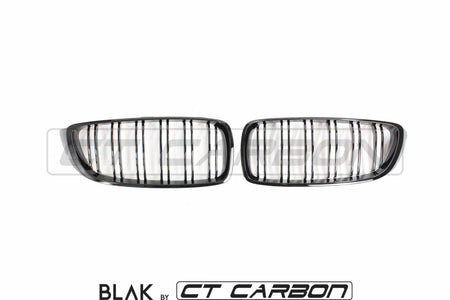 BMW M3 F80 DOUBLE SLAT BLACK GRILL - BLAK BY CT CARBON - CT Carbon