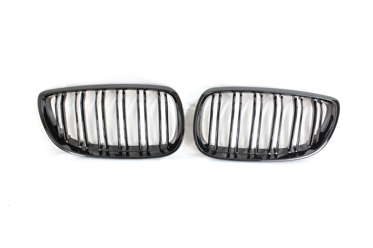 BMW M3 / 3 SERIES E92/E93 DOUBLE SLAT BLACK GRILLES - BLAK BY CT CARBON - CT Carbon