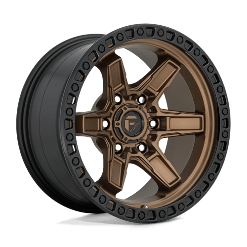 Fuel KICKER 1PC 17x9 ET1 5x127 MATTE BRONZE BLACK BEAD RING