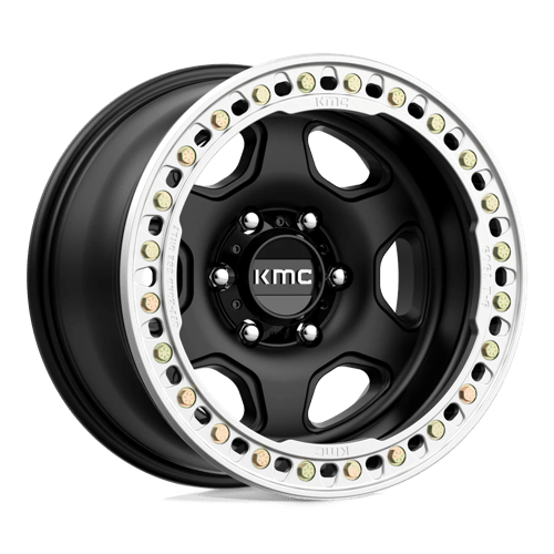 KMC HEX BEADLOCK 17x9 ET-38 5x127 SATIN BLACK