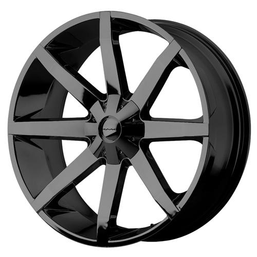 KMC SLIDE 20x8.5 ET38 5x114.3, 5x127 GLOSS BLACK