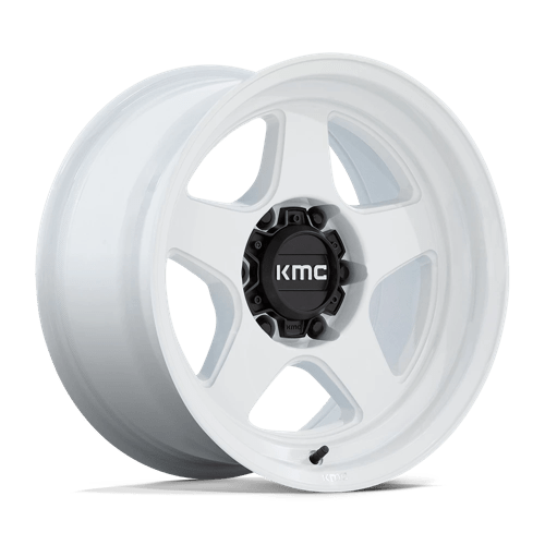 KMC LOBO 17x8.5 ET-10 6x120 GLOSS WHITE