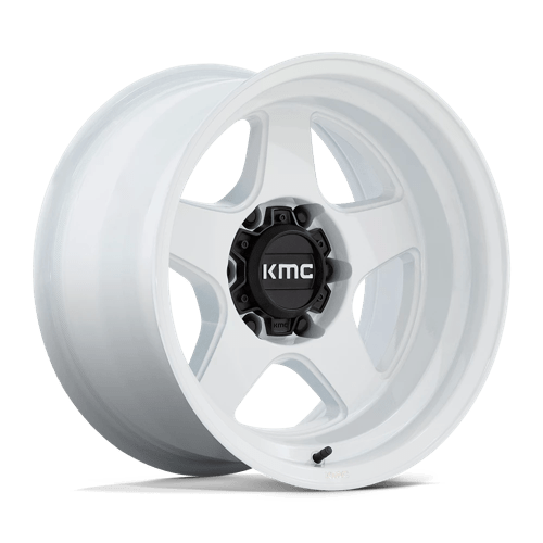 KMC LOBO 17x8.5 ET-10 5x127 GLOSS WHITE
