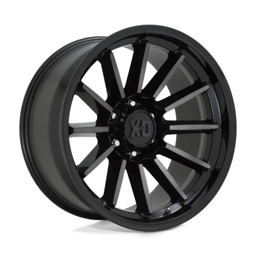 XD LUXE 17x9 ET0 5x127 GLOSS BLACK MACHINED W/ GRAY TINT