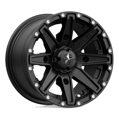 MSA Offroad Wheels CLUTCH 12x7 ET10 4x110 SATIN BLACK
