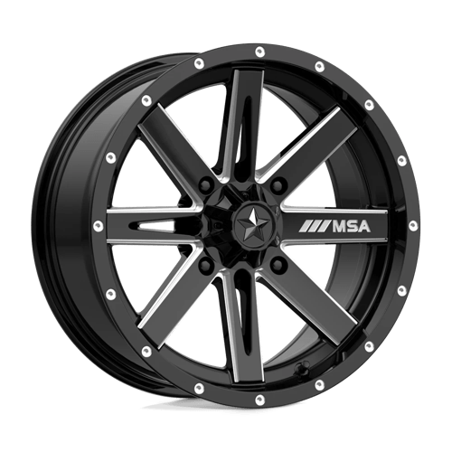 MSA Offroad Wheels BOXER 16x7 ET10 4x137 GLOSS BLACK MILLED
