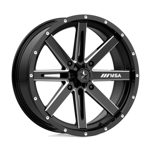 MSA Offroad Wheels BOXER 18x7 ET10 4x137 GLOSS BLACK MILLED