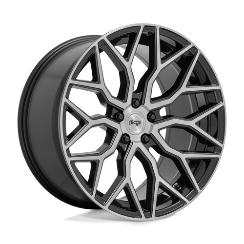 Niche MAZZANTI 1PC 20x10.5 ET40 5x114.3 GLOSS BLACK BRUSHED FACE