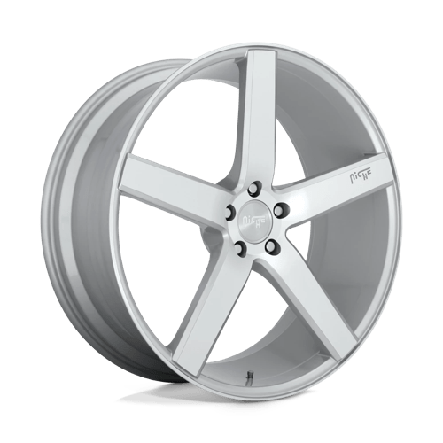 Niche MILAN 1PC 18x8 ET40 5x114.3 GLOSS SILVER MACHINED