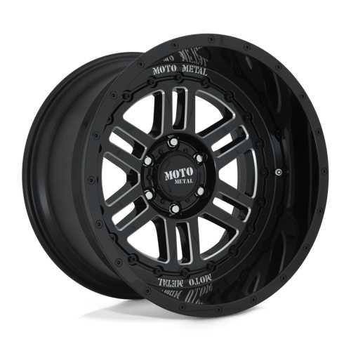 Moto Metal DEEP SIX 20x10 ET-18 6x139.7 GLOSS BLACK MILLED