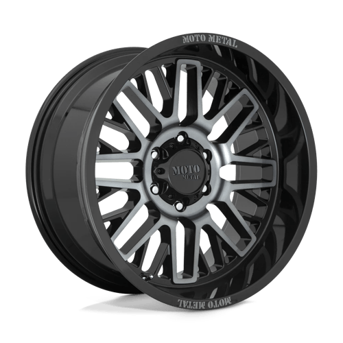 Moto Metal MO802 20x10 ET-18 6x139.7 GLOSS BLACK MACHINED W/ GRAY TINT