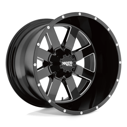 Moto Metal MO962 20x10 ET-24 6x139.7 GLOSS BLACK MILLED