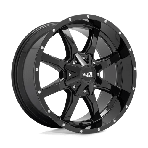 Moto Metal MO970 20x9 ET18 5x127, 5x139.7 GLOSS BLACK W/ MILLED LIP