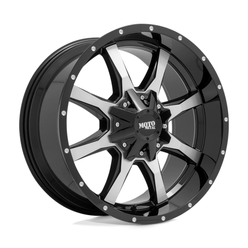 Moto Metal MO970 20x9 ET18 5x127, 5x139.7 GLOSS BLACK W/ MACHINED FACE
