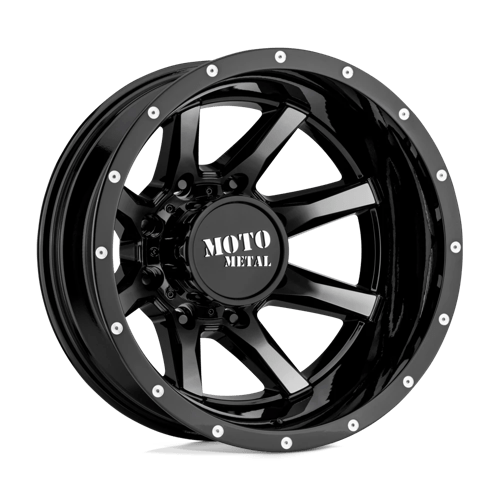 Moto Metal MO995 17x6.5 ET-140 8x165.1 GLOSS BLACK MACHINED - REAR