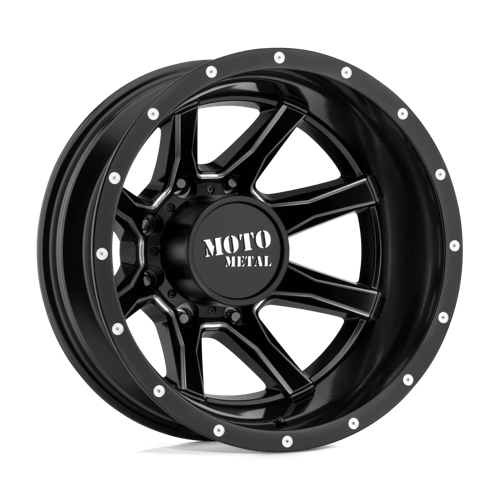 Moto Metal MO995 17x6.5 ET-140 8x165.1 SATIN BLACK MILLED - REAR