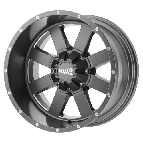 Moto Metal MO962 22x10 ET-18 8x180 SATIN GRAY MILLED