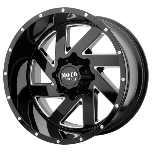 Moto Metal MELEE 20x9 ET18 6x135, 6x139.7 GLOSS BLACK MILLED