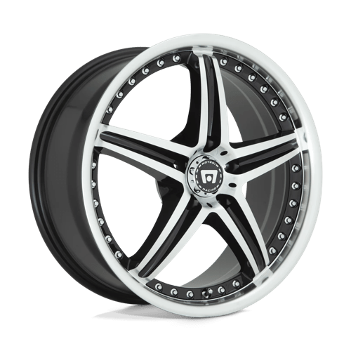 Motegi D5S 17x7.5 ET45 5x108 GLOSS BLACK MACHINED