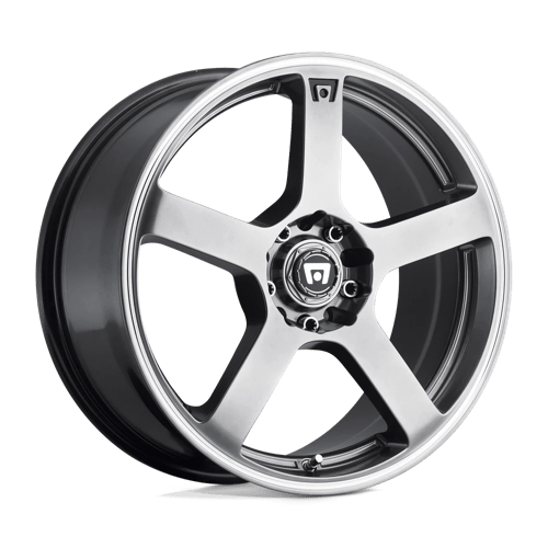 Motegi FS5 17x7 ET40 5x108, 5x114.3 DARK SILVER W/ MACHINED FLANGE