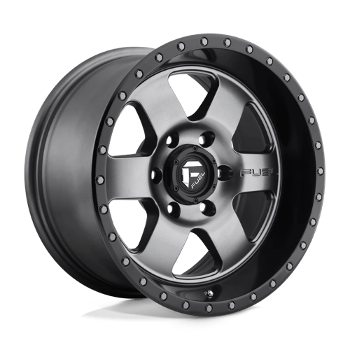 Fuel PODIUM 1PC 18x9 ET19 6x139.7 MATTE GUN METAL BLACK BEAD RING