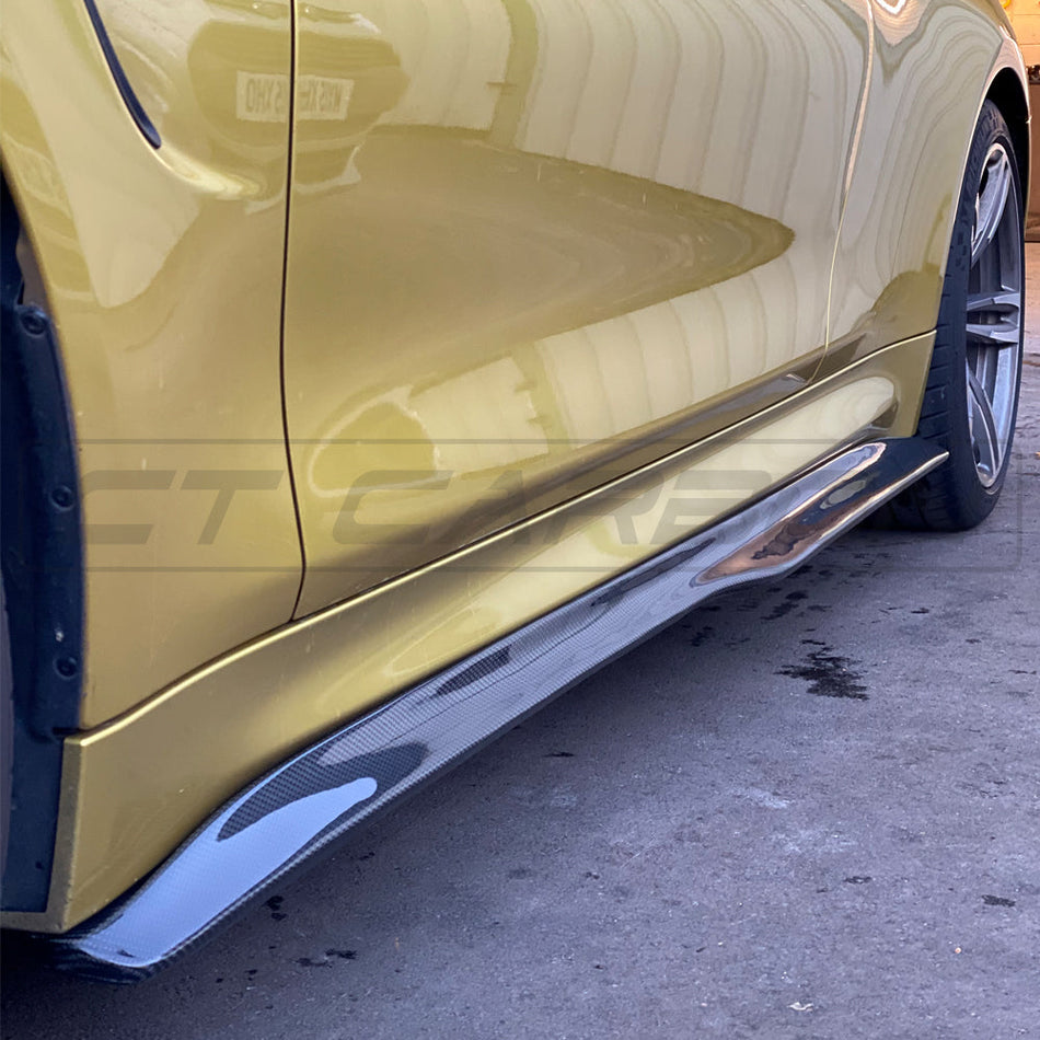 BMW M4 (F82 F83) CARBON FIBRE SIDE SKIRTS - PS STYLE