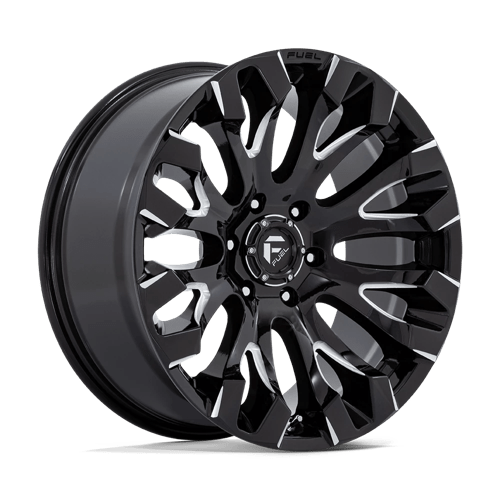 Fuel QUAKE 1PC 20x9 ET1 6x139.7 GLOSS BLACK MILLED