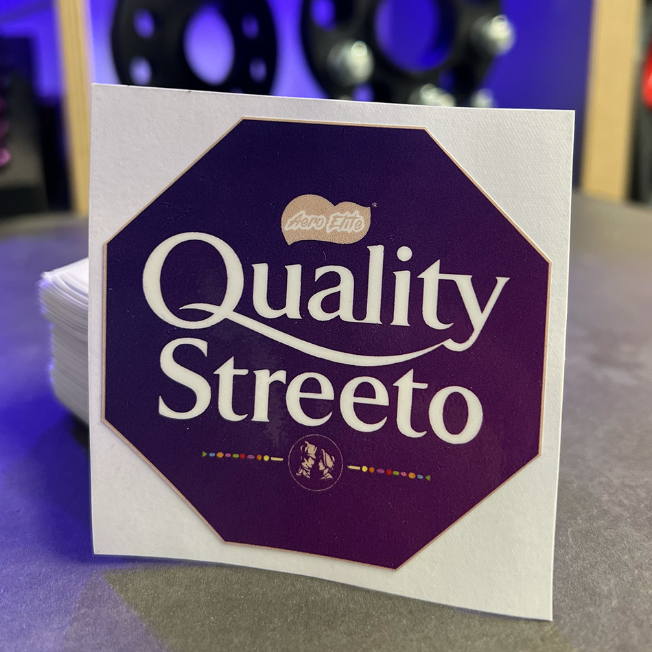 Limited 'Quality Streeto' Printed Sticker