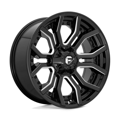 Fuel RAGE 1PC 20x9 ET1 5x127, 5x139.7 GLOSS BLACK MILLED