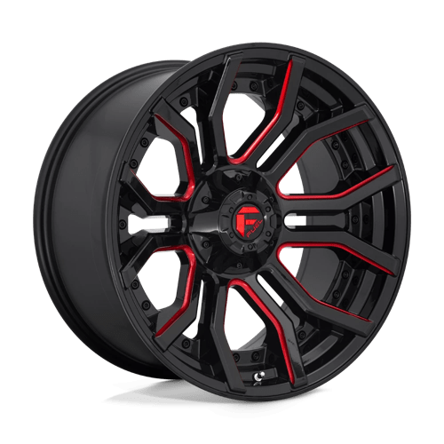 Fuel RAGE 1PC 20x10 ET-18 6x135, 6x139.7 GLOSS BLACK RED TINTED CLEAR