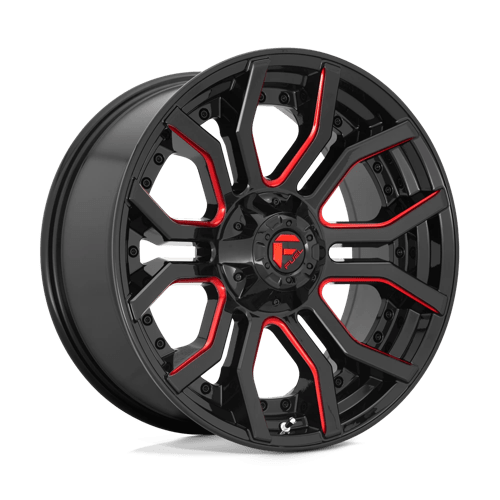 Fuel RAGE 1PC 20x10 ET-18 5x127, 5x139.7 GLOSS BLACK RED TINTED CLEAR