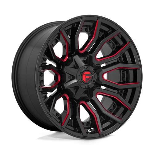 Fuel RAGE 1PC 20x10 ET-18 8x165.1 GLOSS BLACK RED TINTED CLEAR