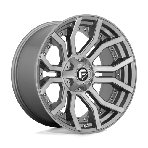 Fuel RAGE PLATINUM 1PC 20x9 ET1 6x135, 6x139.7 BRUSHED GUN METAL TINTED CLEAR