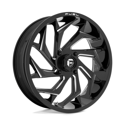 Fuel REACTION UTV 22x7 ET13 4x137 GLOSS BLACK MILLED