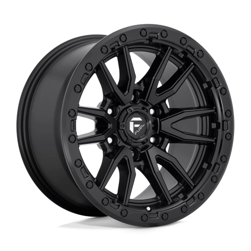 Fuel REBEL 1PC 17x9 ET1 6x139.7 MATTE BLACK
