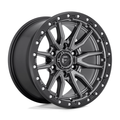 Fuel REBEL 1PC 18x9 ET1 5x139.7 MATTE GUN METAL BLACK BEAD RING