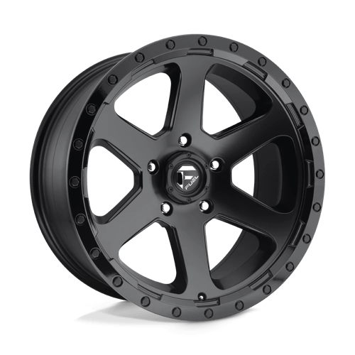 Fuel RIPPER 1PC 17x9 ET1 5x127 MATTE BLACK GLOSS BLACK LIP