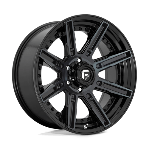 Fuel ROGUE 1PC 20x10 ET-18 5x127 GLOSS MACHINED DOUBLE DARK TINT