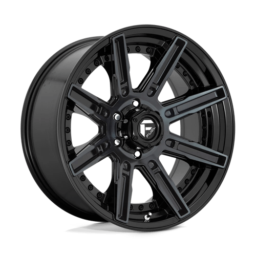 Fuel ROGUE 1PC 20x9 ET1 6x139.7 GLOSS MACHINED DOUBLE DARK TINT