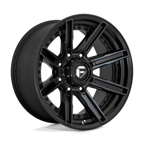 Fuel ROGUE 1PC 20x10 ET-18 8x165.1 GLOSS MACHINED DOUBLE DARK TINT