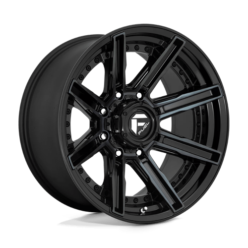 Fuel ROGUE 1PC 20x10 ET-18 8x180 GLOSS MACHINED DOUBLE DARK TINT