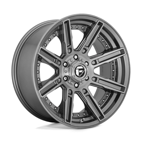 Fuel ROGUE PLATINUM 1PC 20x9 ET1 5x150 BRUSHED GUN METAL TINTED CLEAR