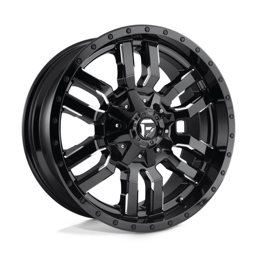 Fuel SLEDGE 1PC 22x10 ET-18 8x165.1 GLOSS BLACK MILLED