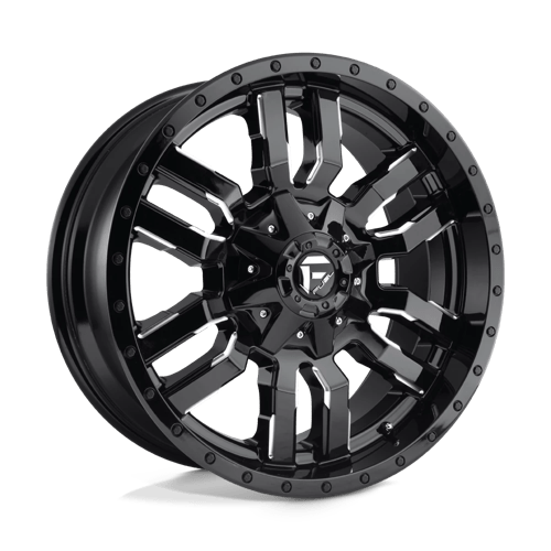 Fuel SLEDGE 1PC 18x9 ET1 5x139.7, 5x150 GLOSS BLACK MILLED