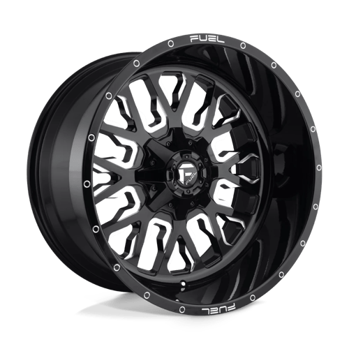 Fuel STROKE 1PC 22x14 ET-75 6x135, 6x139.7 GLOSS BLACK MILLED