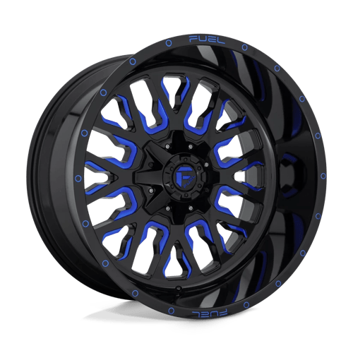 Fuel STROKE 1PC 22x12 ET-44 8x165.1 GLOSS BLACK BLUE TINTED CLEAR
